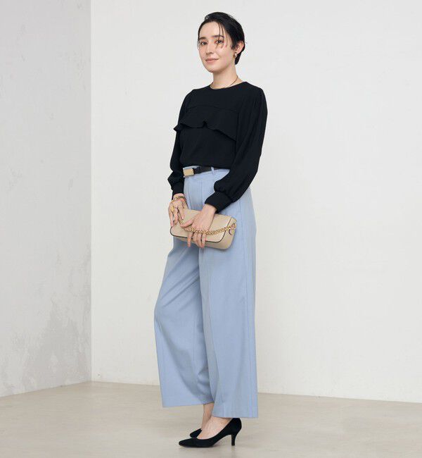 NOLLEY'S「《セットアップ対応》ストレッチツイルワイドパンツ」|その他|