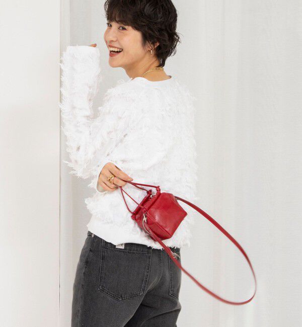 Rie Miller「《手洗い可能》カットジャガード金ボタンカーディガン」|カーディガン|