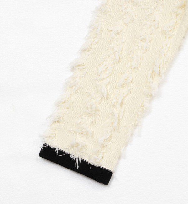 Rie Miller「《手洗い可能》カットジャガード金ボタンカーディガン」|カーディガン|