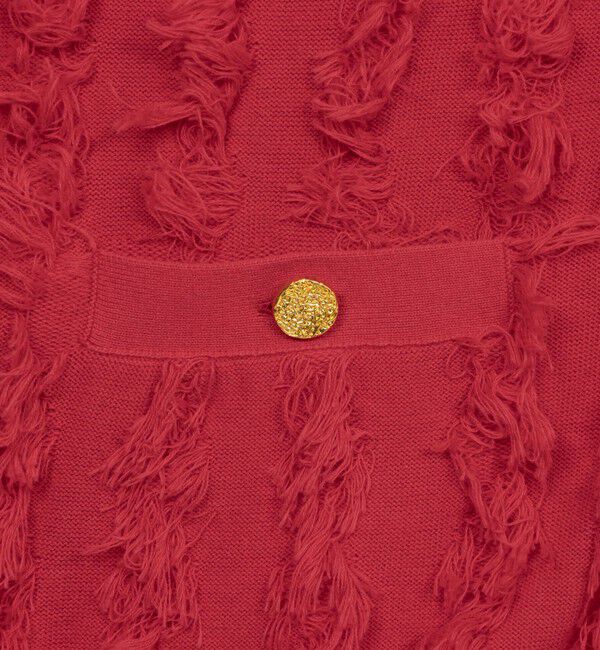 Rie Miller「《手洗い可能》カットジャガード金ボタンカーディガン」|カーディガン|