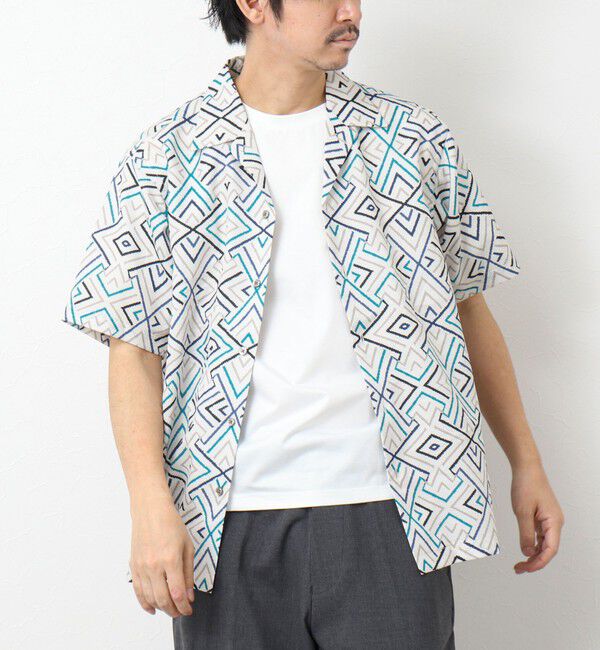 NOLLEY'S goodman「【DotAir/ドットエア】《吸水速乾》総柄シャツ 25SS」|シャツ・ブラウス|