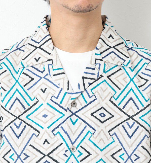 NOLLEY'S goodman「【DotAir/ドットエア】《吸水速乾》総柄シャツ 25SS」|シャツ・ブラウス|