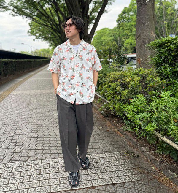 NOLLEY'S goodman「【DotAir/ドットエア】《吸水速乾》総柄シャツ 25SS」|シャツ・ブラウス|