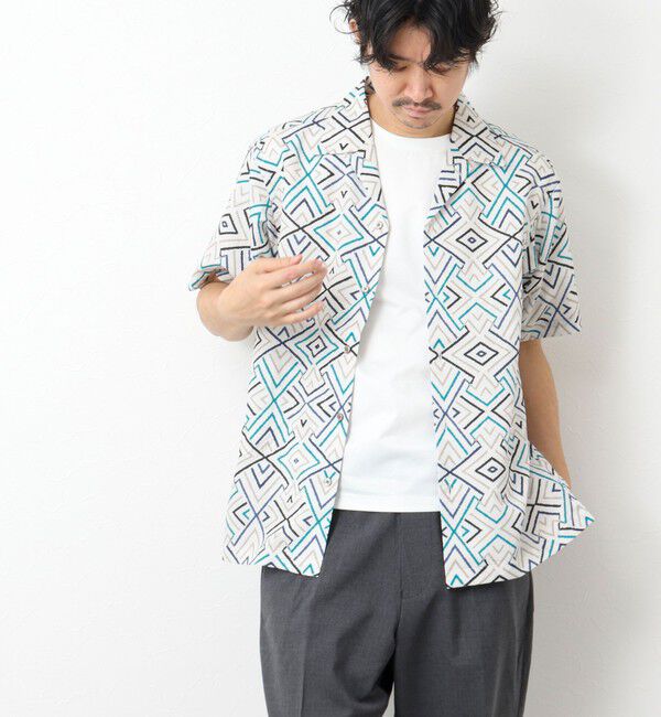 NOLLEY'S goodman「【DotAir/ドットエア】《吸水速乾》総柄シャツ 25SS」|シャツ・ブラウス|