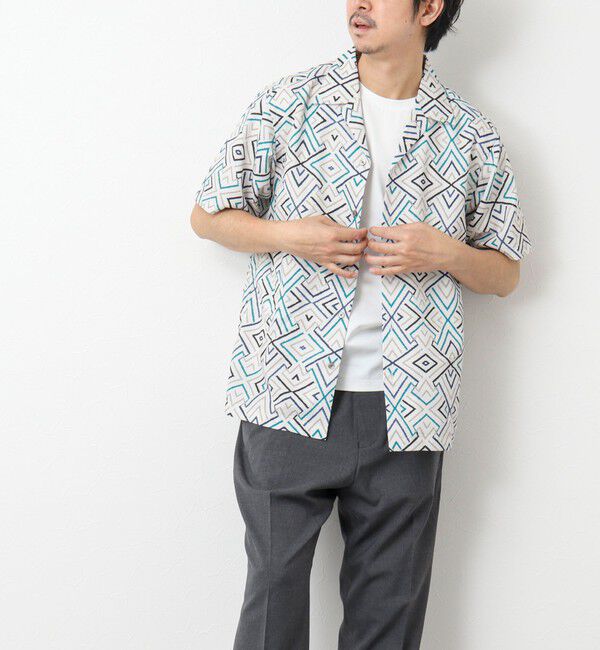 NOLLEY'S goodman「【DotAir/ドットエア】《吸水速乾》総柄シャツ 25SS」|シャツ・ブラウス|