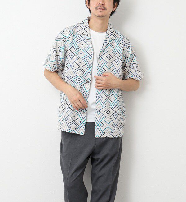 NOLLEY'S goodman「【DotAir/ドットエア】《吸水速乾》総柄シャツ 25SS」|シャツ・ブラウス|