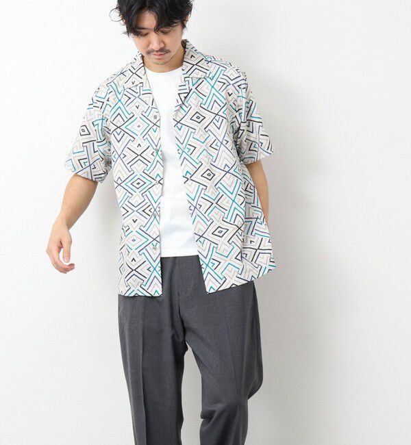 NOLLEY'S goodman「【DotAir/ドットエア】《吸水速乾》総柄シャツ 25SS」|シャツ・ブラウス|