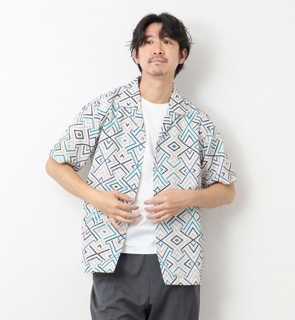NOLLEY'S goodman「【DotAir/ドットエア】《吸水速乾》総柄シャツ 25SS」|シャツ・ブラウス|