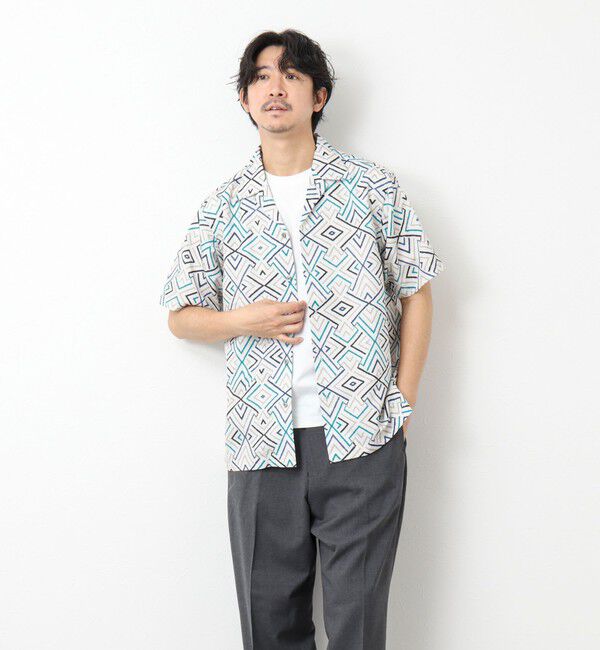 NOLLEY'S goodman「【DotAir/ドットエア】《吸水速乾》総柄シャツ 25SS」|シャツ・ブラウス|