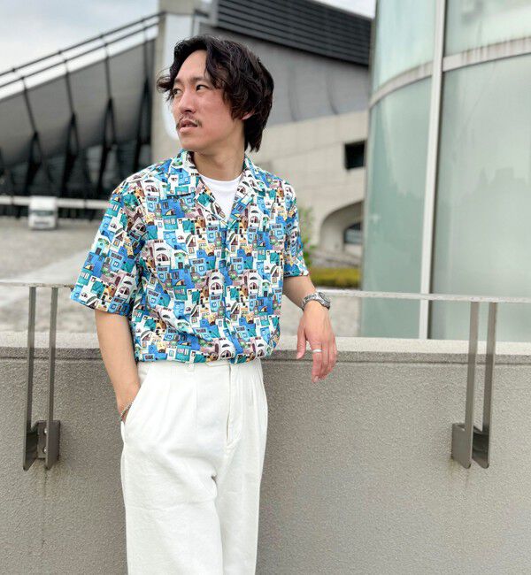 NOLLEY'S goodman「【DotAir/ドットエア】《吸水速乾》総柄シャツ 25SS」|シャツ・ブラウス|