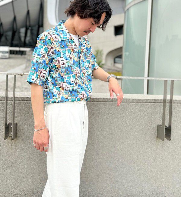 NOLLEY'S goodman「【DotAir/ドットエア】《吸水速乾》総柄シャツ 25SS」|シャツ・ブラウス|