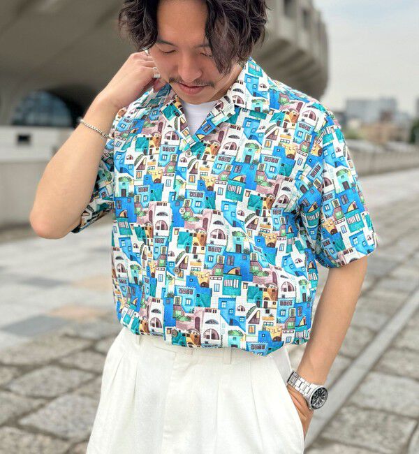 NOLLEY'S goodman「【DotAir/ドットエア】《吸水速乾》総柄シャツ 25SS」|シャツ・ブラウス|