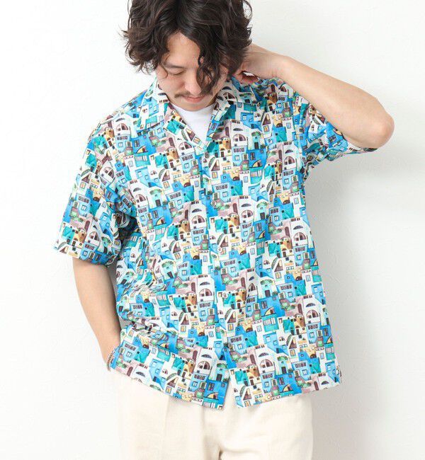 NOLLEY'S goodman「【DotAir/ドットエア】《吸水速乾》総柄シャツ 25SS」|シャツ・ブラウス|