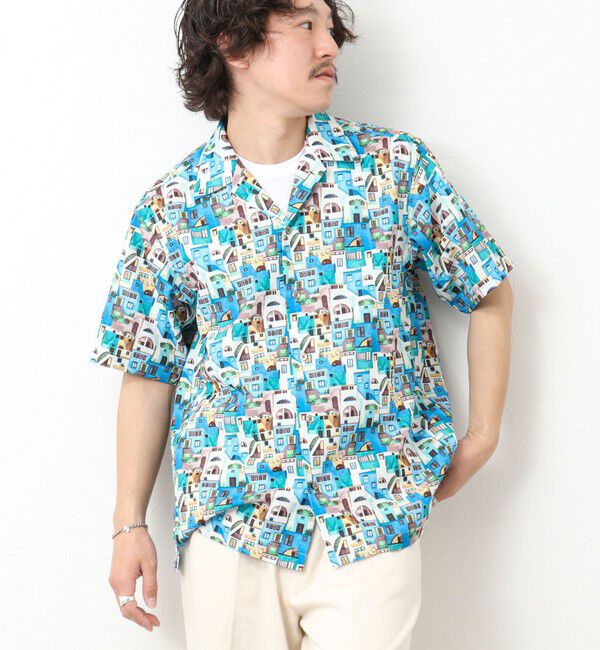 NOLLEY'S goodman「【DotAir/ドットエア】《吸水速乾》総柄シャツ 25SS」|シャツ・ブラウス|