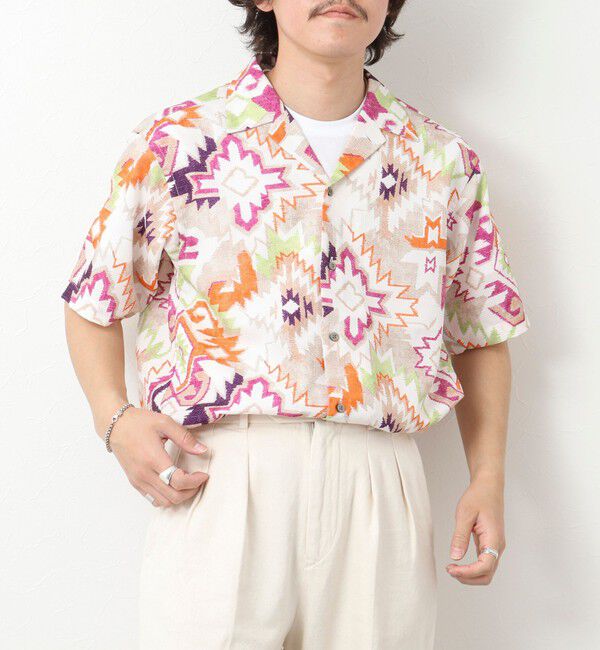 NOLLEY'S goodman「【DotAir/ドットエア】《吸水速乾》総柄シャツ 25SS」|シャツ・ブラウス|