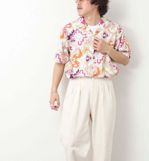 NOLLEY'S goodman「【DotAir/ドットエア】《吸水速乾》総柄シャツ 25SS」|シャツ・ブラウス|