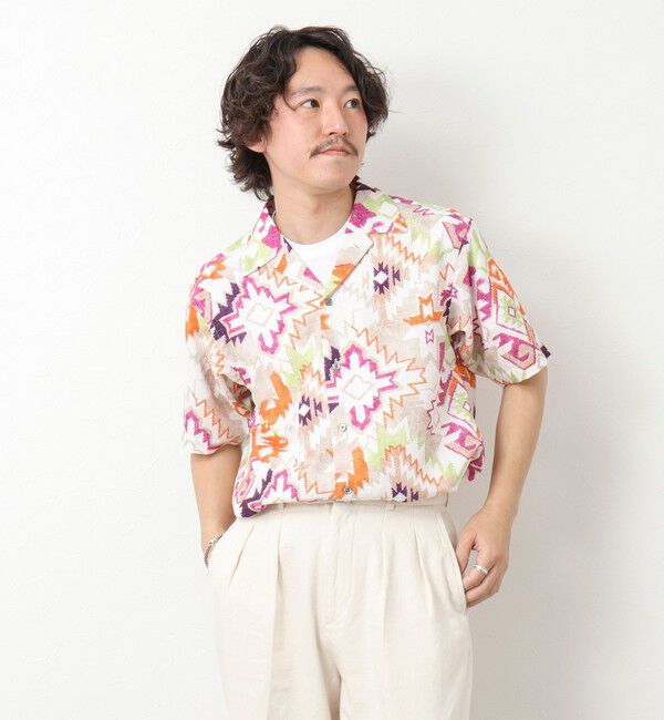 NOLLEY'S goodman「【DotAir/ドットエア】《吸水速乾》総柄シャツ 25SS」|シャツ・ブラウス|