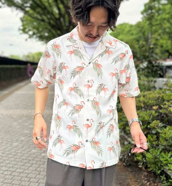 NOLLEY'S goodman「【DotAir/ドットエア】《吸水速乾》総柄シャツ 25SS」|シャツ・ブラウス|