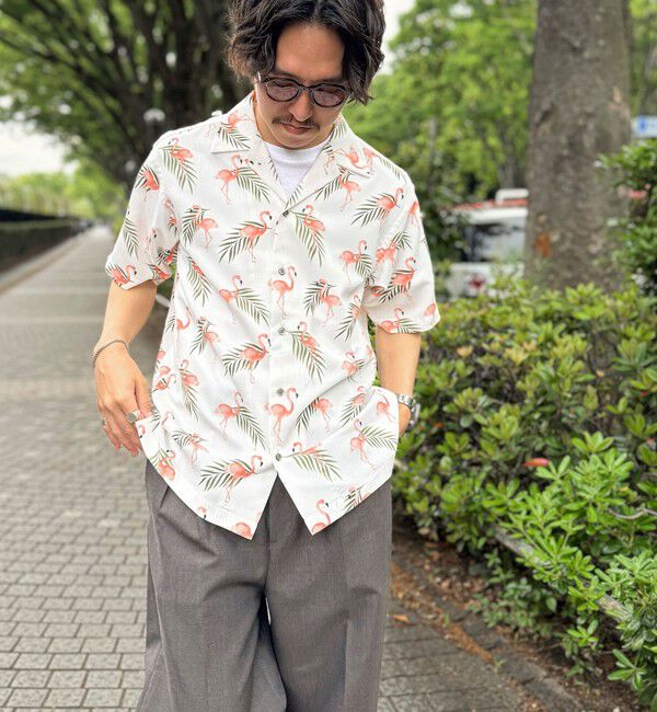 NOLLEY'S goodman「【DotAir/ドットエア】《吸水速乾》総柄シャツ 25SS」|シャツ・ブラウス|
