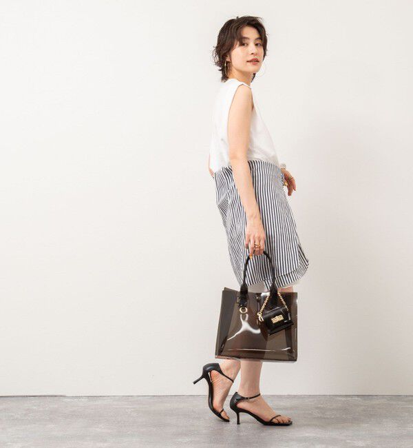 NOLLEY'S「【松葉☆別注アイテム】《セットアップ対応》エアリージョーゼットノースリーブブラウス」|シャツ・ブラウス|