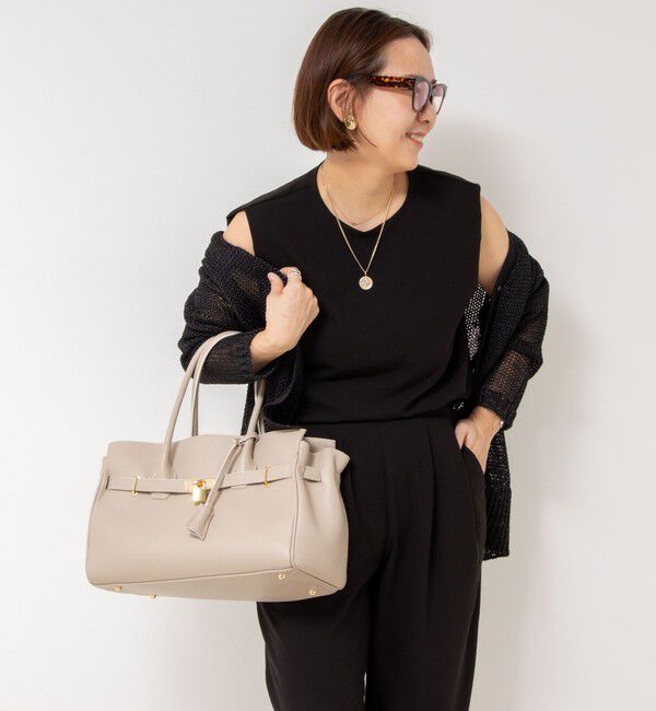 NOLLEY'S「【松葉☆別注アイテム】《セットアップ対応》エアリージョーゼットノースリーブブラウス」|シャツ・ブラウス|