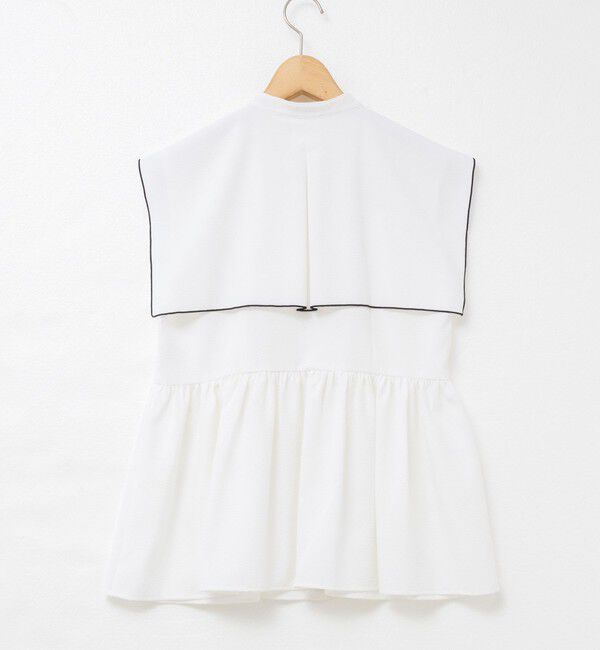 NOLLEY'S「ビッグカラーノースリーブブラウス」|シャツ・ブラウス|