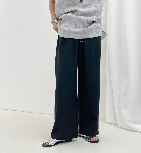 fredy emue「バイオツイルセミワイドパンツ」|その他|ブラック