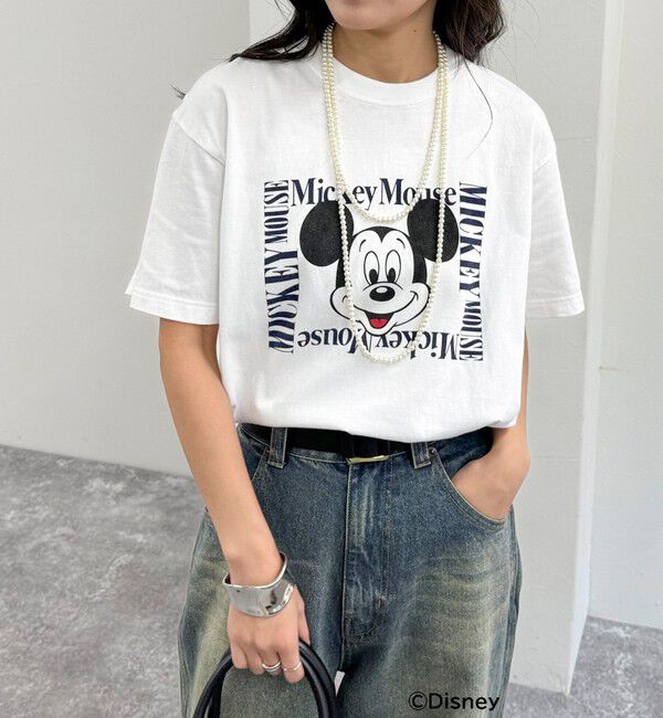 fredy emue「【GOOD ROCK SPEED/グッドロックスピード】Disney Mickey半袖Tシャツ」|Tシャツ・カットソー|オフホワイト