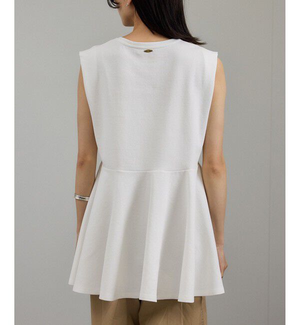 SALON adam et rope'「【WEB限定】ショルダータックペプラムプルオーバー」|Tシャツ・カットソー|