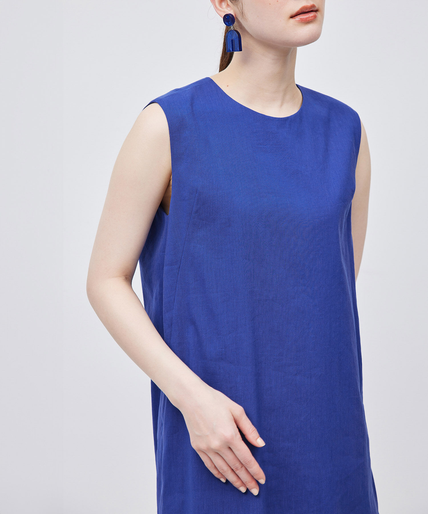 ROPE「麻混ノースリーブワンピース」|ワンピース|