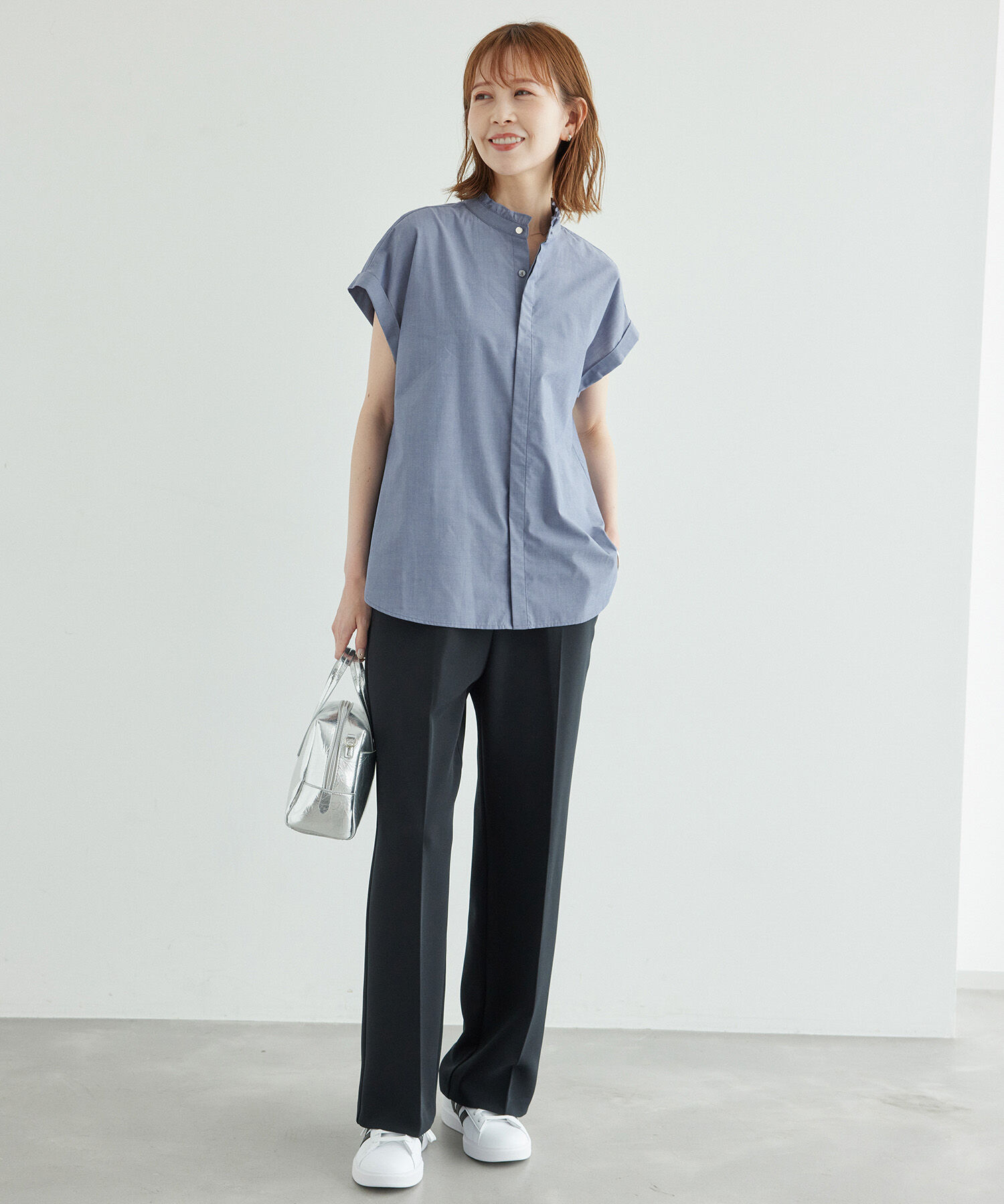 Rope&rsquo;Picnic「新色追加/フリルバンドシャツ」|シャツ・ブラウス|