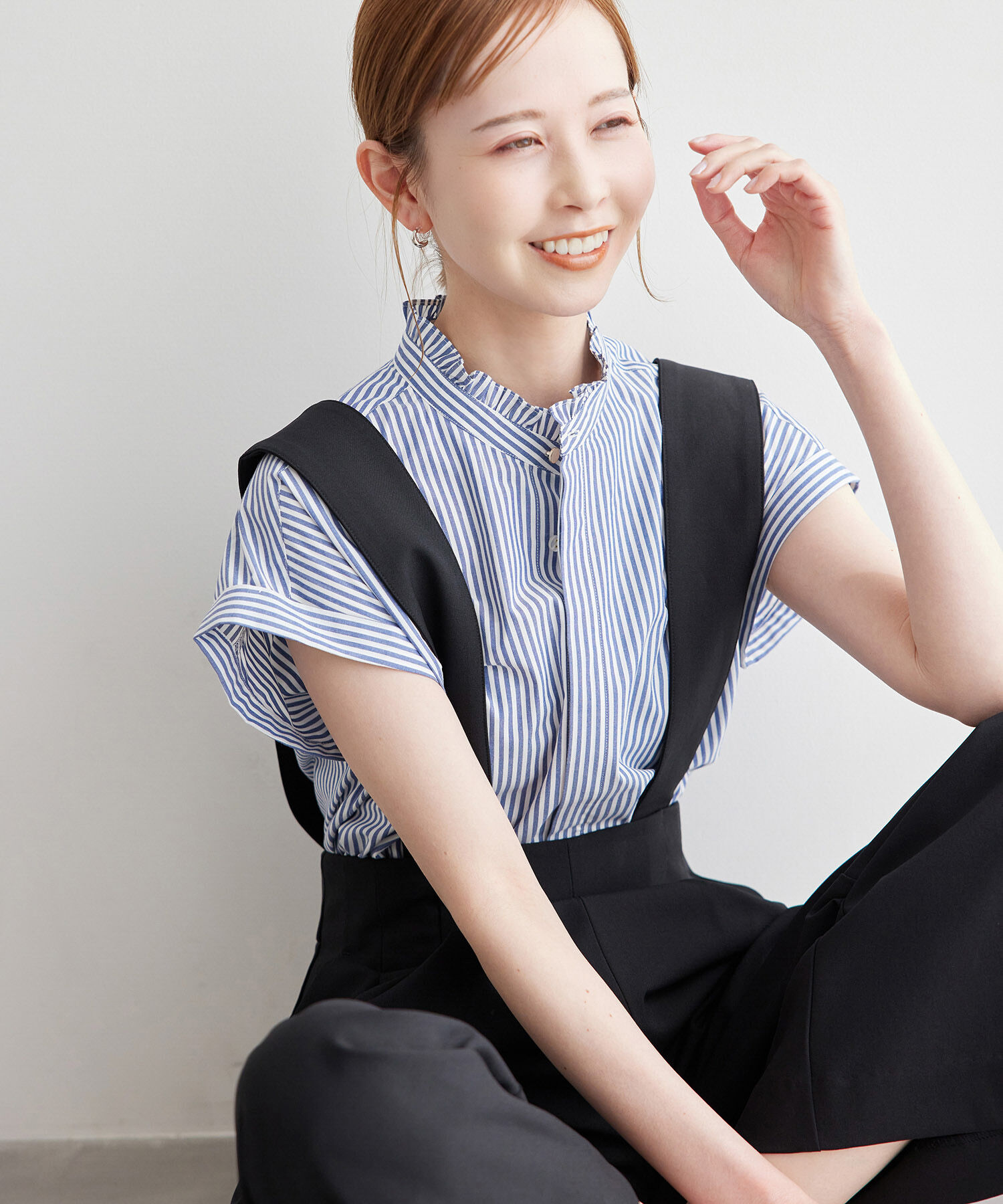 Rope&rsquo;Picnic「新色追加/フリルバンドシャツ」|シャツ・ブラウス|