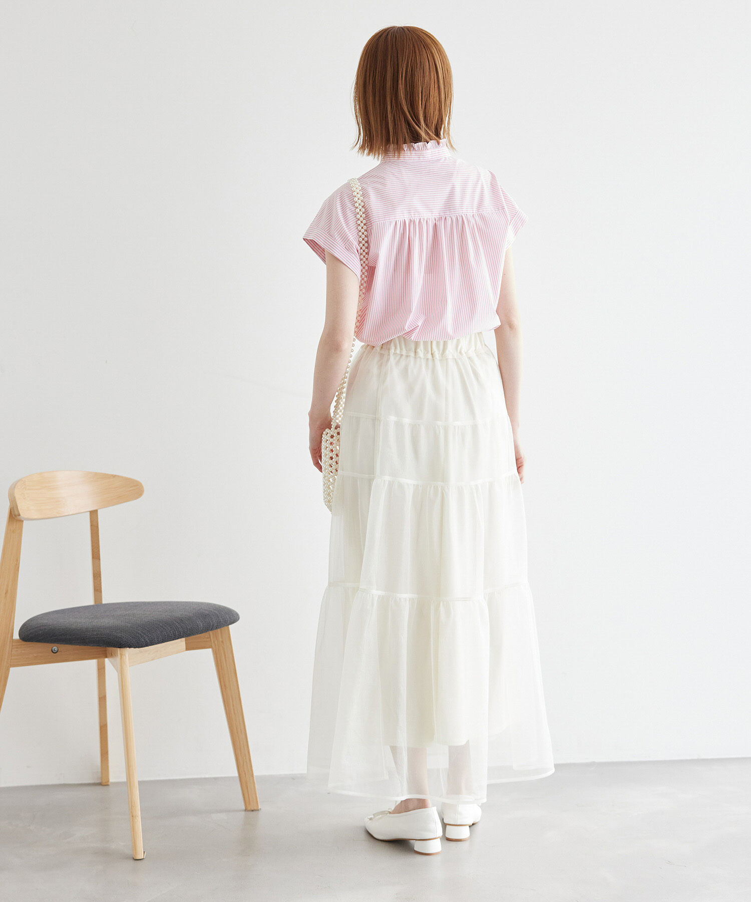 Rope&rsquo;Picnic「新色追加/フリルバンドシャツ」|シャツ・ブラウス|