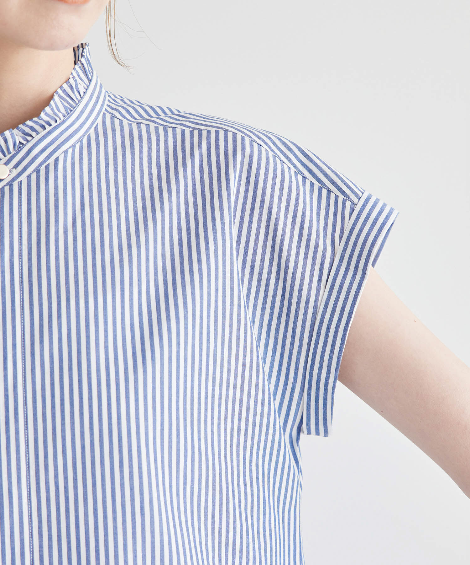 Rope&rsquo;Picnic「新色追加/フリルバンドシャツ」|シャツ・ブラウス|