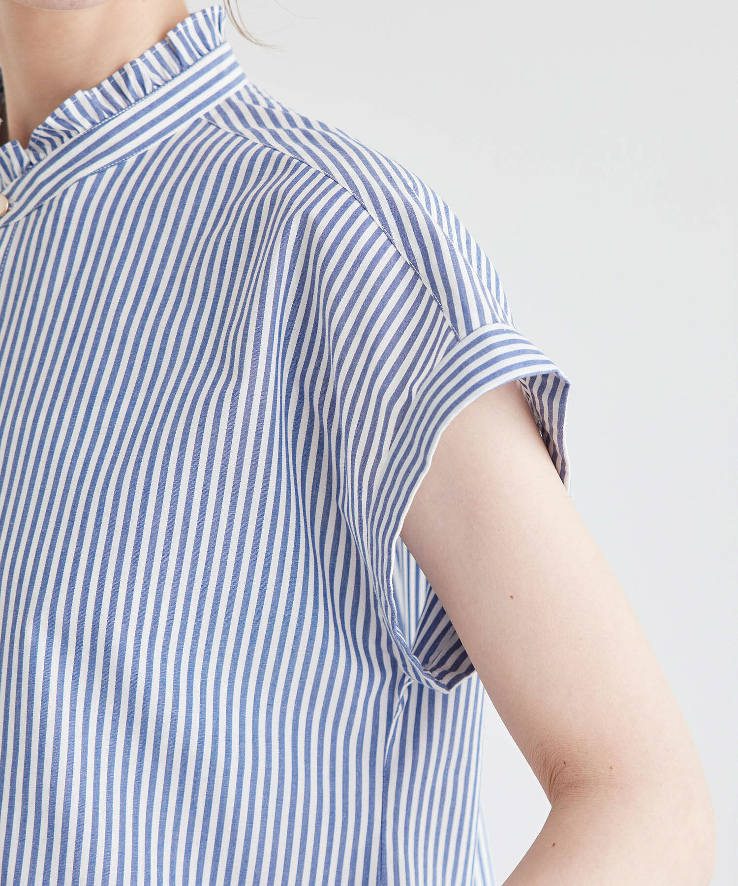 Rope&rsquo;Picnic「新色追加/フリルバンドシャツ」|シャツ・ブラウス|