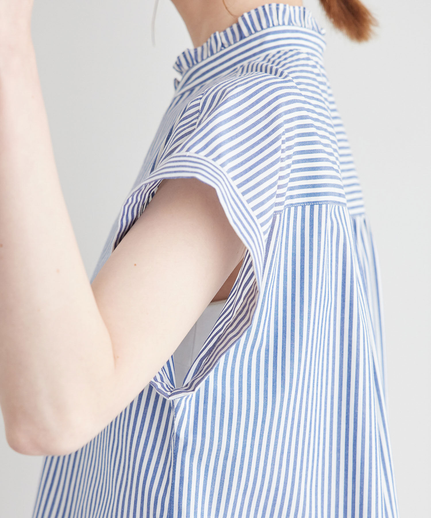 Rope&rsquo;Picnic「新色追加/フリルバンドシャツ」|シャツ・ブラウス|