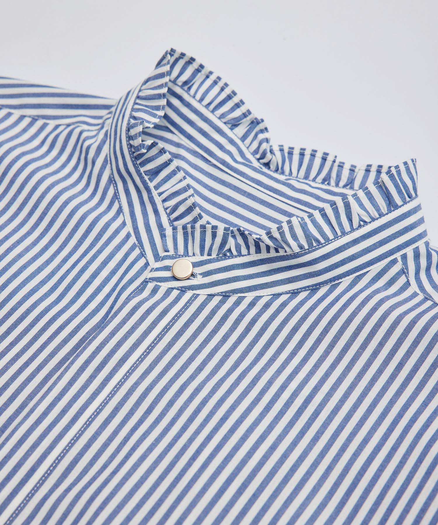 Rope&rsquo;Picnic「新色追加/フリルバンドシャツ」|シャツ・ブラウス|