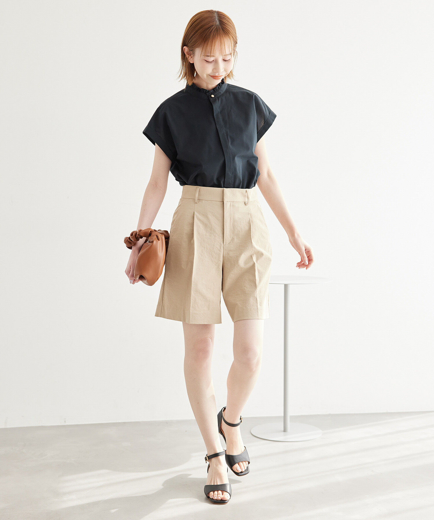 Rope&rsquo;Picnic「新色追加/フリルバンドシャツ」|シャツ・ブラウス|