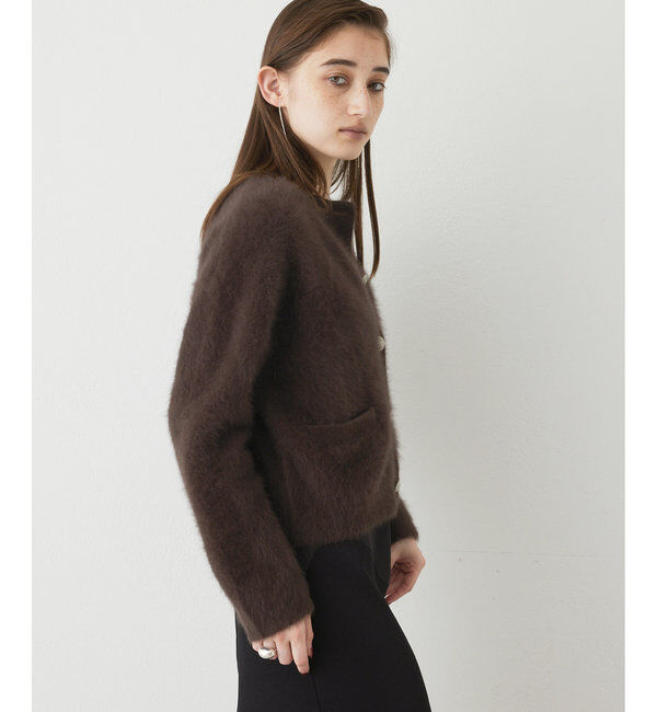  「カシミヤ混ファーニットジャケット」|ニット・セーター|