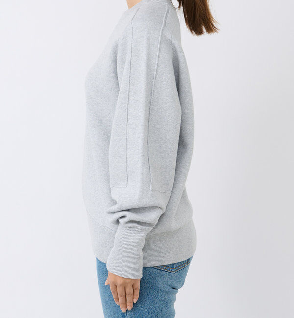  「【ウォッシャブル】スウェットライクニット」|ニット・セーター|