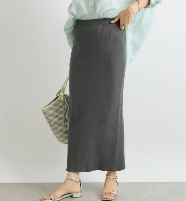  「予約【新色追加/マイナス3kg/レビュー高評価☆】リブタイトスカート」|スカート|