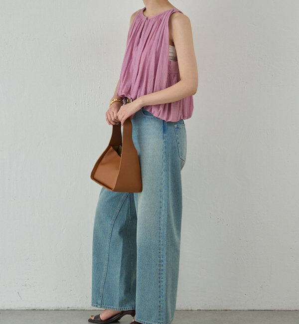  「【WALANCE】オーガニックコットンバルーンブラウス」|シャツ・ブラウス|