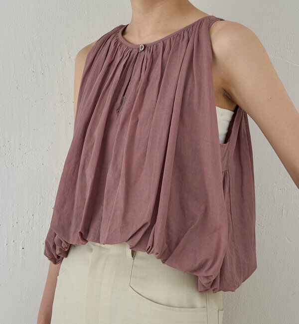  「【WALANCE】オーガニックコットンバルーンブラウス」|シャツ・ブラウス|