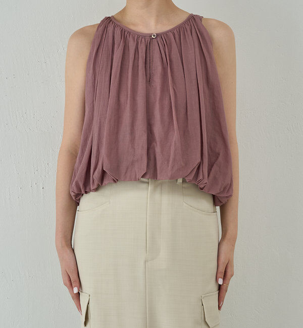  「【WALANCE】オーガニックコットンバルーンブラウス」|シャツ・ブラウス|