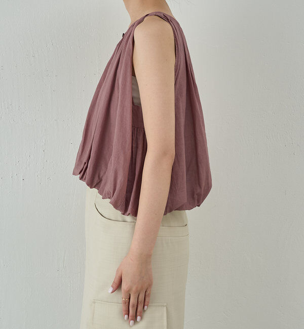  「【WALANCE】オーガニックコットンバルーンブラウス」|シャツ・ブラウス|