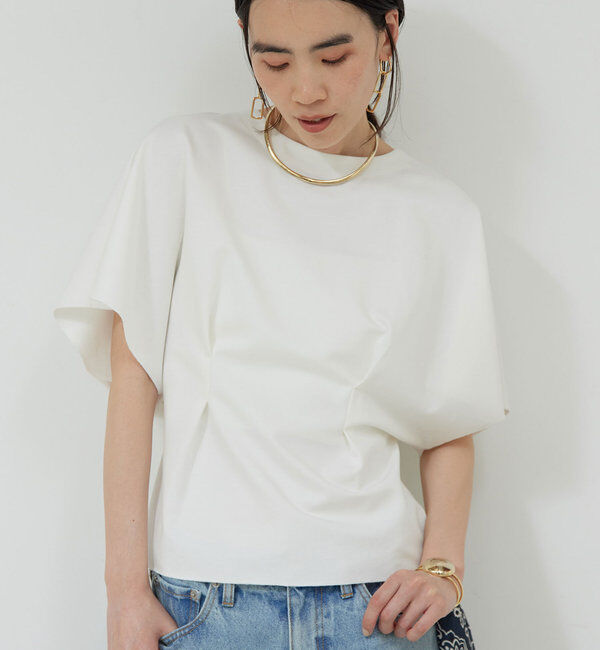  「ウエストシェイプ2WAYカットソー」|Tシャツ・カットソー|ホワイト