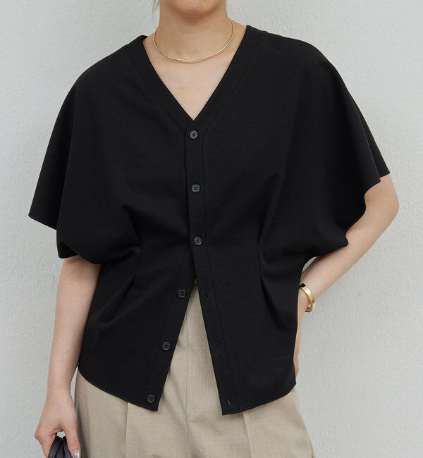  「ウエストシェイプ2WAYカットソー」|Tシャツ・カットソー|ブラック