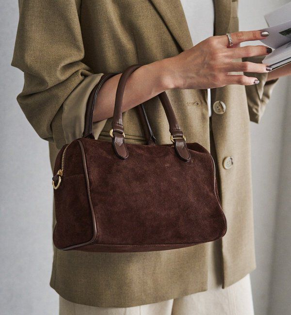  「スエード2WAYミニボストンバッグ」|ボストンバッグ|