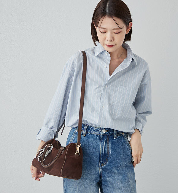  「スエード2WAYミニボストンバッグ」|ボストンバッグ|