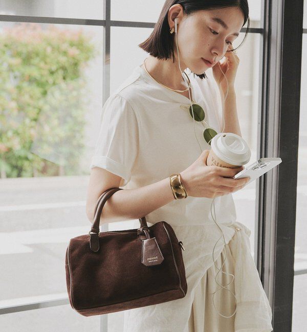  「スエード2WAYミニボストンバッグ」|ボストンバッグ|
